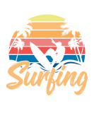 Discover Surfing Surfer Wave Vintage Beach Retro T-Shirts
