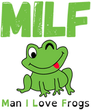 Discover MILF (Man I Love Frogs) - Cartoon Frog Winking T-Shirts