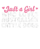 Discover Girl who loves Australian Cattle Dog saying T-Shirts