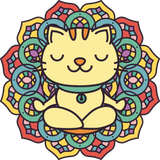 Discover Yoga cat mandala meditation funny meme kitten T-Shirts