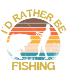 Discover I Would Rather Be Fishing Retro Vintage T-Shirts