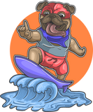 Discover dog summer Surfing T-Shirts