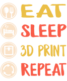 Discover Vintage Eat Sleep 3D Print Repeat, Filament 3D T-Shirts