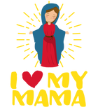 Discover Virgin Mary Cute I Love My Mama Catholic Blessed T-Shirts