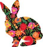 Discover Floral Easter Bunny Women Girls Spring Flowers Rab