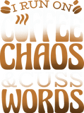 Discover Coffee chaos funny mom coffee bean design T-Shirts