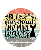 Discover Be A Mermaid And Make Waves retro sunset T-Shirts men