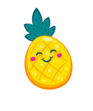 Discover Cute Kawaii Pineapple Ananas Funny Food Fruit T-Shirts
