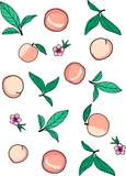 Discover Peach fruits pattern 2 T-Shirts