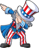 Discover 4th of july s for kids Dabbing Uncle Sam Boys Men T-Shirts