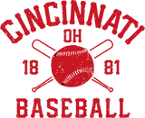 Discover Cincinnati Baseball Vintage Distressed Ohio Red Re T-Shirts