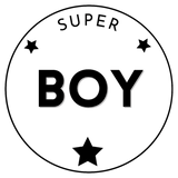 Discover super boy black stars round logo son gift T-Shirts