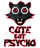 Discover Cute Psycho Black Kitten Cat Horror Halloween T-Shirts