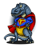 Discover Super T-Rex Cute Tyrannosaurus Dinosaur SuperheroG T-Shirts