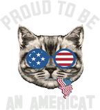 Discover proud to be an americat cat lovers USA flag gift T-Shirts