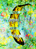 Discover Retro My vegan Hot Dog Vintage Banana T-Shirts