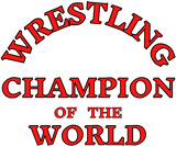 Discover Wrestling Champion Of The World, black outline red T-Shirts