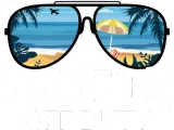 Discover Teacher Off Duty Sunglasses Palm Tree Beach Sunset T-Shirts