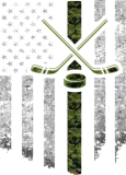 Discover Camouflage Hockey Flag Military Hockey Green Camo T-Shirts