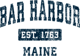 Discover Bar Harbor Maine Me Vintage Sports Design Navy Pri T-Shirts