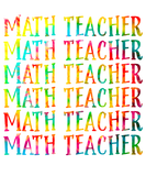 Discover Funny Math Teacher Rainbow Back To School Supplies T-Shirts
