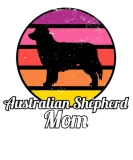 Discover Australian Shepherd Mom I Retro Australian T-Shirts