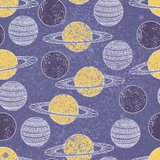 Discover Yellow Planet Space Blue Sky Astronomy Astrology T-Shirts