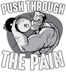 Discover Home Workout - Push Through The Pain - Deadlift - T-Shirts