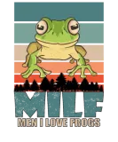 Discover MILF MAN - I Love Frogs Retro Vintage T-Shirts