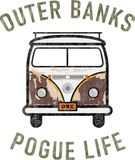 Discover Outer Banks OBX Van Pogue Life Vintage Olive T-Shirts