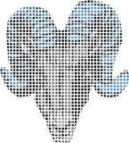 Discover Blue Horns Ram Dot Matrix Grid North Carolina T-Shirts
