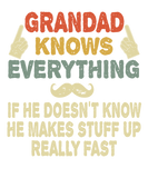 Discover Grandad Knows Everything Funny Grandpa Gift T-Shirts