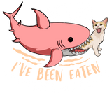 Discover Help I ve Been Eaten By a Pink Land Shark cat T-Shirts