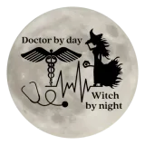 Discover Doctor by day witch by night full moon design T-Shirts