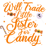 Discover Will trade little sister for candy Halloween