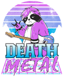 Discover Retrowave Pastel Goth Sloth 80s Retro Death Metal