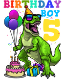 Discover 5th Birthday Dinosaur Birthday Boy T-Shirts