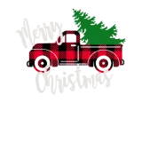 Discover Buffalo Plaid Red Truck Christmas Tree Vintage T-Shirts
