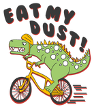 Discover Eat My Dust Tyrannosaurus rex Riding Bicycle T-Shirts