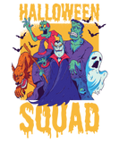 Discover Halloween Squad Skeleton Ghost Wolf Vampire Witch T-Shirts
