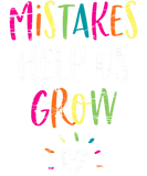 Discover Mistakes Help Us Grow Growth Mindset Teacher T-Shirts