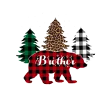 Discover Brother Bear Red Plaid Matching Family Christmas T-Shirts