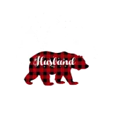 Discover Husband Bear Red Plaid Matching Family Christmas T-Shirts