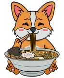 Discover Corgi Dog Eating Ramen Noodle Soup T-Shirts