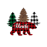 Discover Uncle Bear Buffalo Plaid Matching Family Christmas T-Shirts