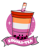 Discover Lesbian Bubble Tea Orange Pink Lesbian Pride T-Shirts