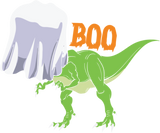 Discover Boo Tyrannosaurus Rex Dinosaur Girls Halloween T-Shirts