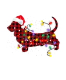 Discover Red Buffalo Plaid Basset Hound Dog Christmas T-Shirts