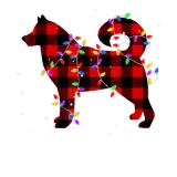 Discover Buffalo Red Plaid Siberian Husky Dog Christmas T-Shirts