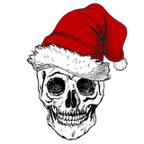 Discover Merry Christmas Santa Claus Skull T-Shirts